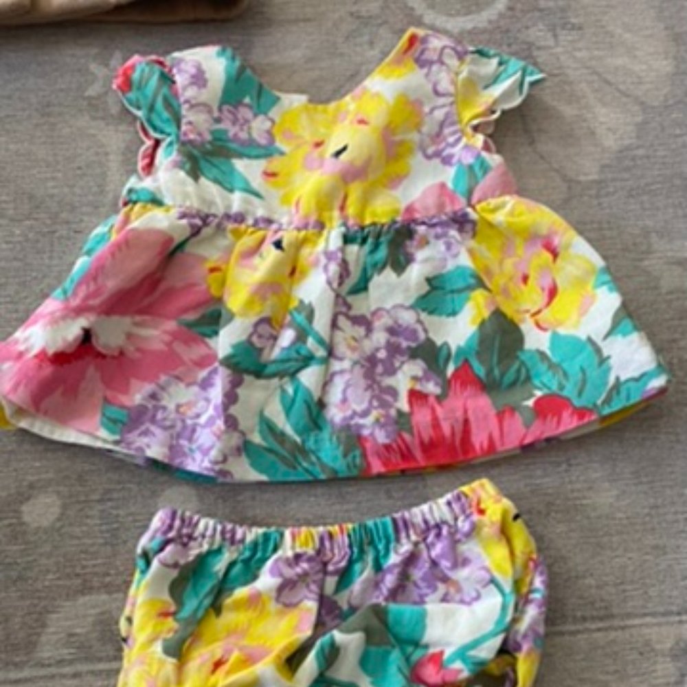 Baby Girls Gap Floral Set